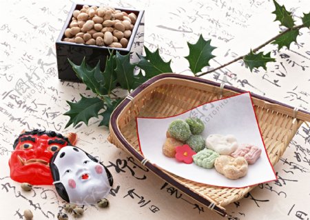岛国节日美食木偶小饰品植物玩具面具