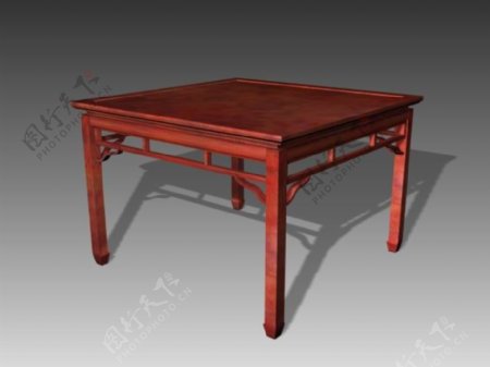 中式桌子3d模型桌子3d模型45