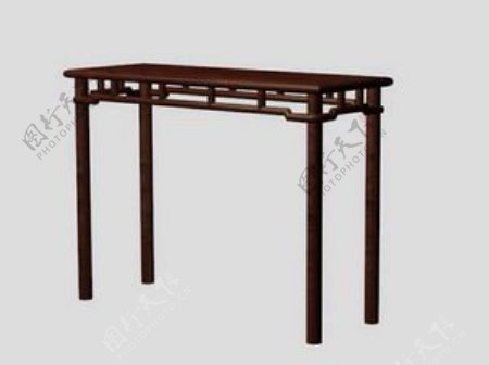 中式桌子3d模型家具3d模型65