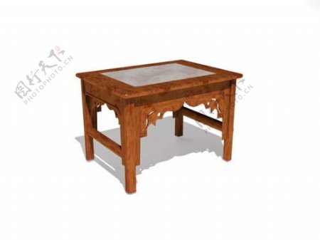 中式桌子3d模型家具图片9