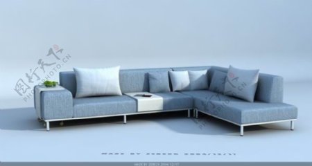 沙发组合3d模型家具图片60