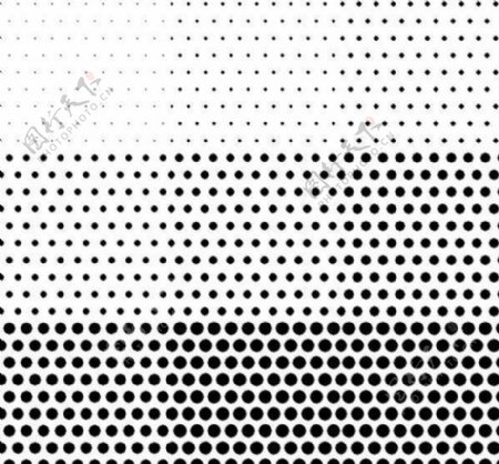 8个黑圆点的无缝模式集JPG