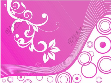 在半色调背景矢量壁纸粉色花的主题