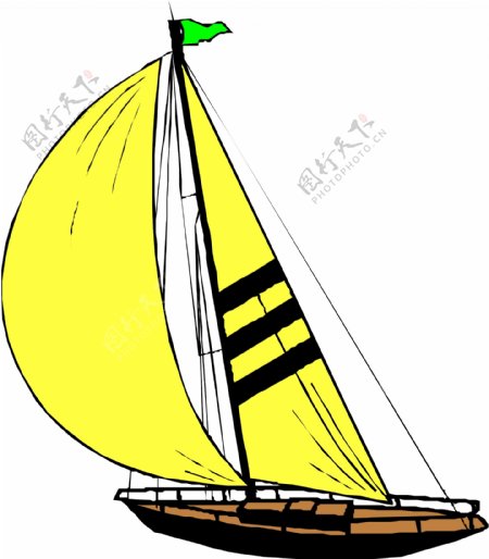 轮船帆船小船