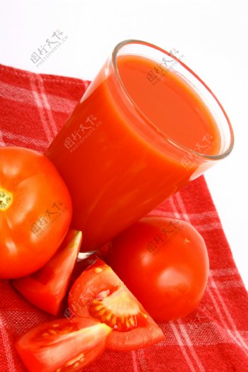 新鲜番茄汁图片