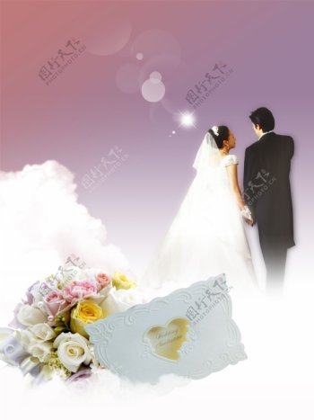 婚姻的天堂婚纱照片图片