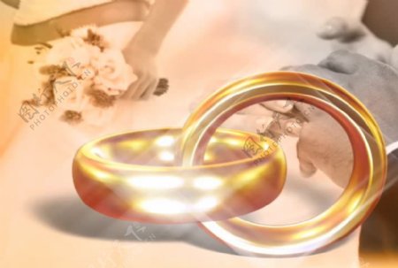 锁定的结婚戒指运动背景视频免费下载