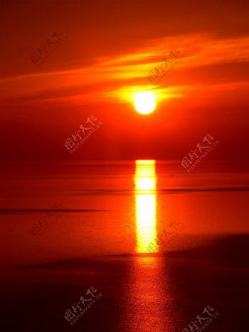 日出日落摄影图片