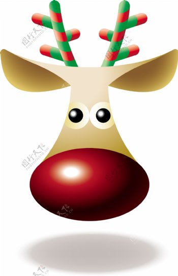 韩国圣诞节小鹿AI矢量源码