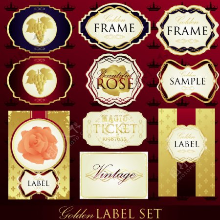 古典欧式标签lable图片