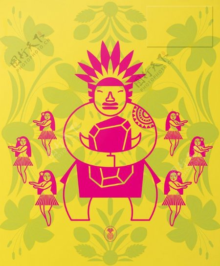 位图插画2014格雷戈尔国际日历奖金奖作品欣赏民族风热带雨林风免费素材