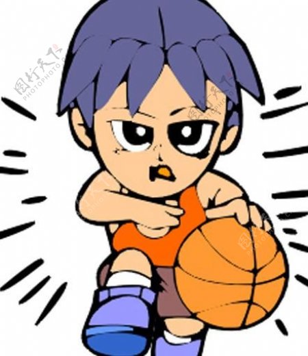 篮球卡通运动人物图片