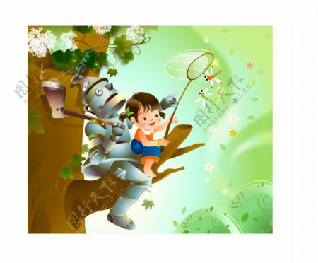梦幻卡通梦幻儿童魔法儿童矢量素材矢量图片HanMaker韩国设计素材库