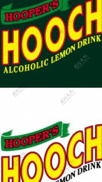 Hoochlemondrinklogo设计欣赏胡奇柠檬饮料标志设计欣赏