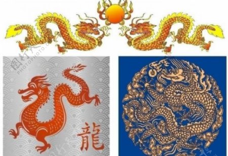 中国龙纹图案图片