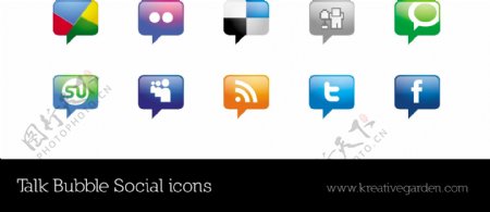 10有吸引力的社交媒体图标设置对话框