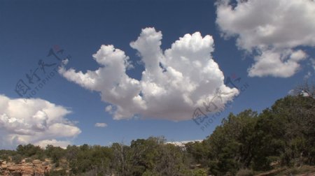 亚利桑那州的有趣的云股票视频视频免费下载
