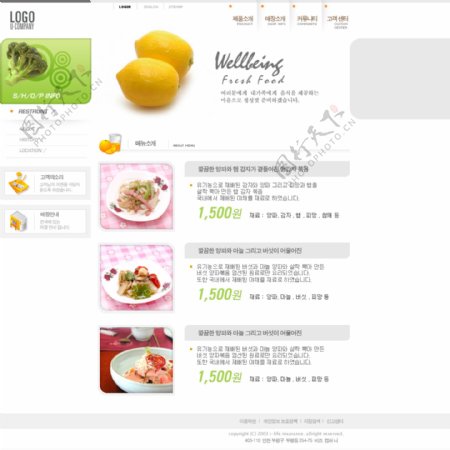 网页模板美食图片