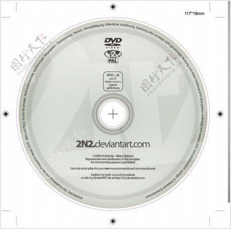 DVD盘面设计模版PSD素材