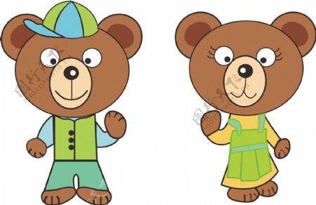 可爱的卡通小熊2免费下载