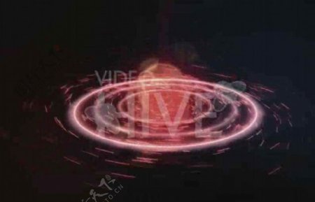 空间粒子高速旋转logo展示ae模板