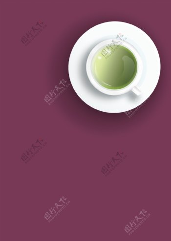 绿茶杯子图片
