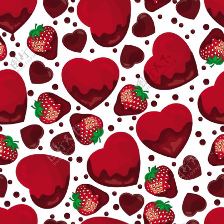 情人节爱心草莓图片