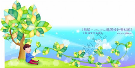 卡通儿童主题插画矢量素材矢量图片HanMaker韩国设计素材库