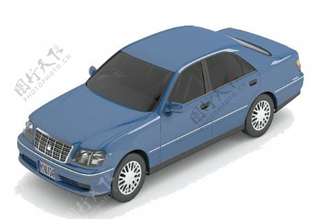 蓝色车免费3d模型