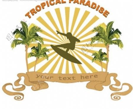 热带景区logo图片
