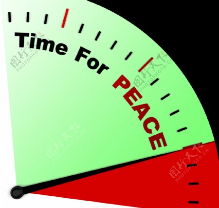和平消息时间意味着反战争与和平