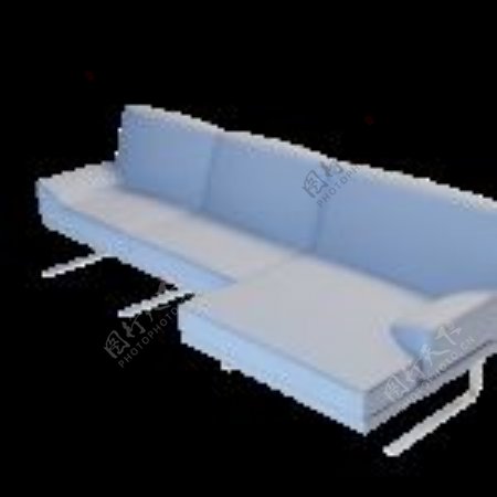3D多人沙发模型