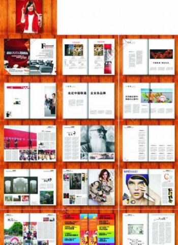 中国联通杂志宣传册图片