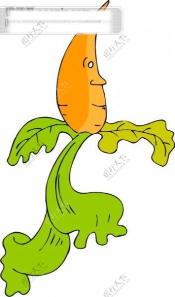 蔬菜卡通图胡萝卜64