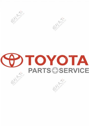 ToyotaPartsandServicelogo设计欣赏ToyotaPartsandService交通部门LOGO下载标志设计欣赏