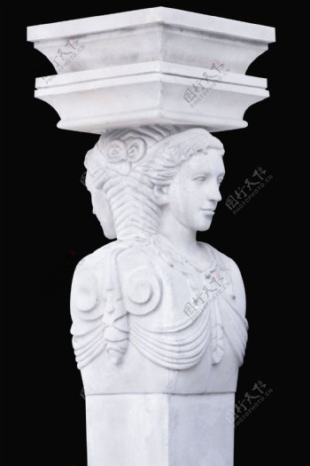 欧式石雕柱子图片