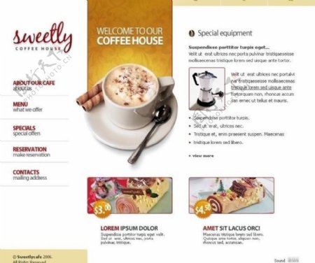 coffeehouse咖啡网页图片