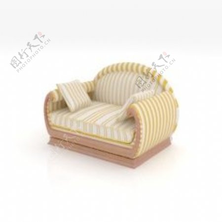 欧式沙发3d模型沙发效果图6