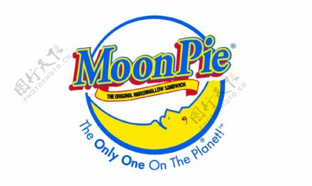 MoonPielogo设计欣赏MoonPie食物品牌标志下载标志设计欣赏