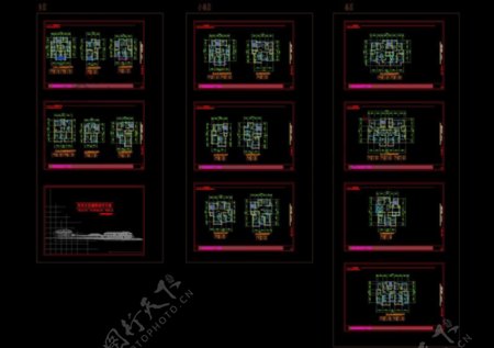 住宅小区建筑设计户型方案cad图纸