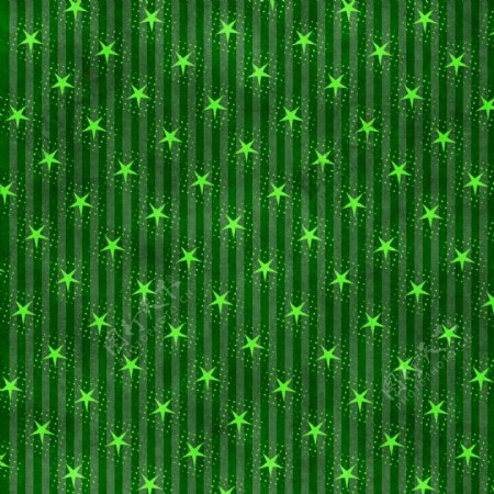 星星绿色条纹感平铺背景素材