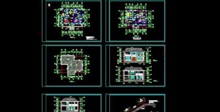 农村欧式别墅结构建筑全套图nbsp14x11