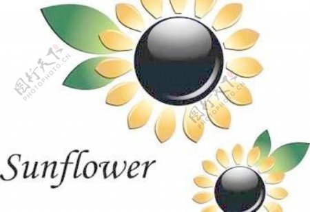 3D太阳花花卉矢量矢量AIAI三维矢量插画AdobeIllustratorPS图象处理软件三维向量设计太阳花AI插画