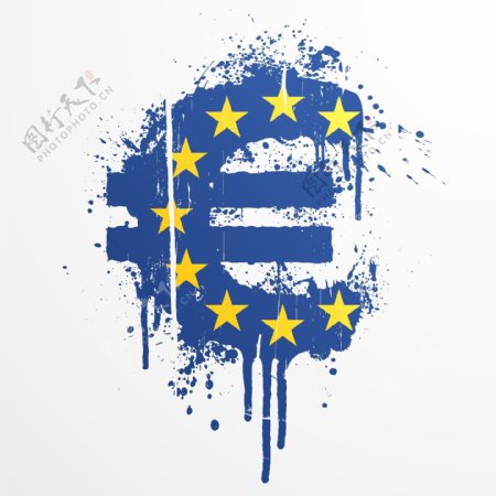 欧盟成员国标志国旗图标矢量素
