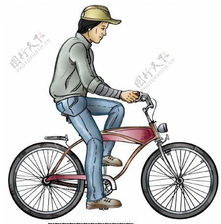 自行车AE源文件模板