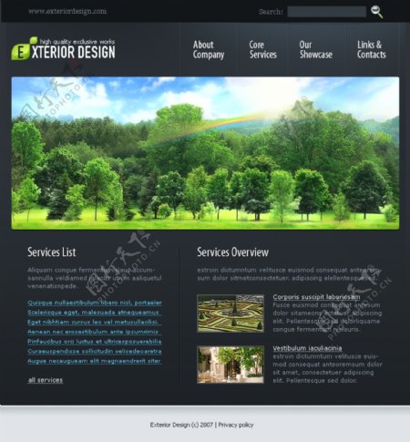 国外网站设计园林设计网站