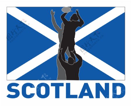 苏格兰橄榄球列队旗