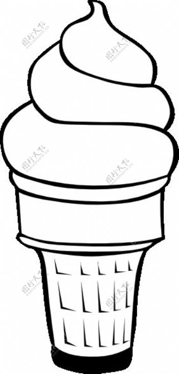 软冰淇淋FF菜单剪贴画
