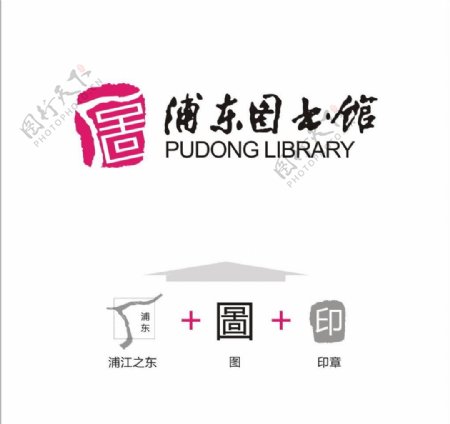 浦东图书馆logo图片