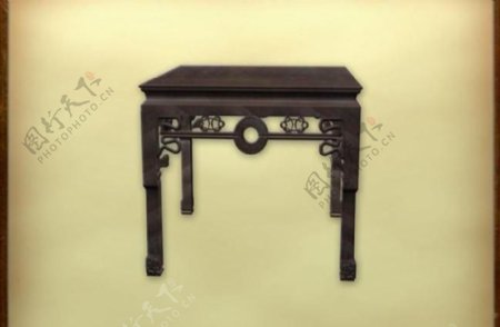 中国古典家具桌子0043D模型